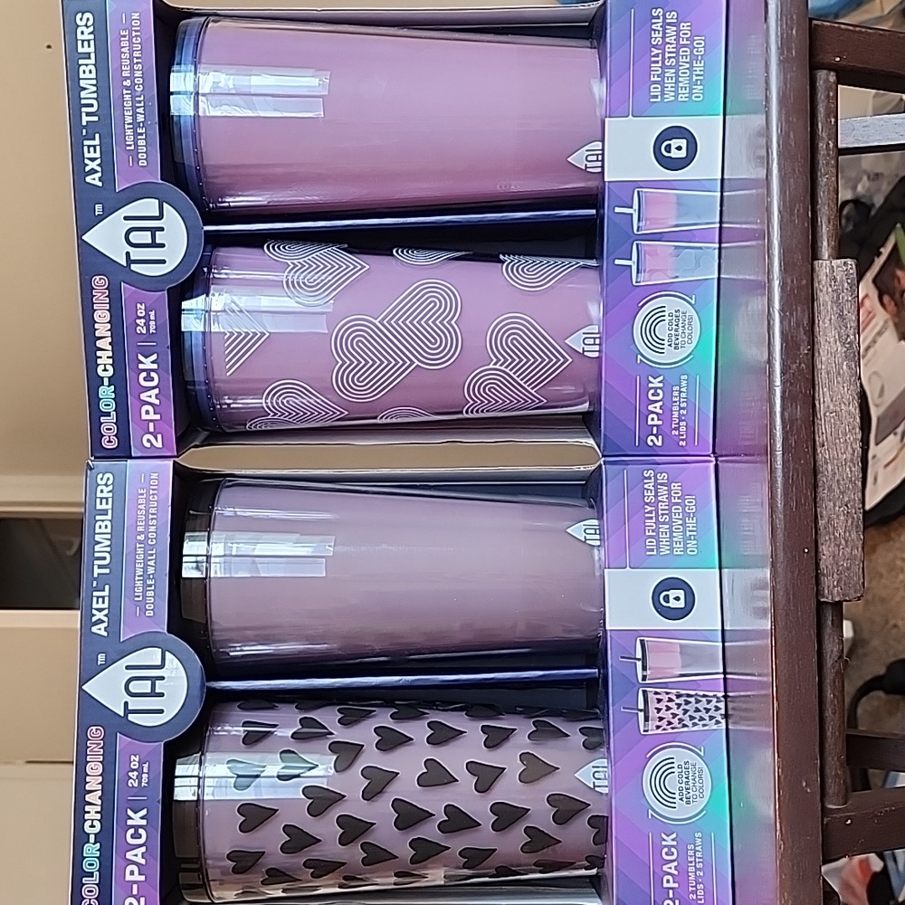 Tal 4pc color changing tumblers